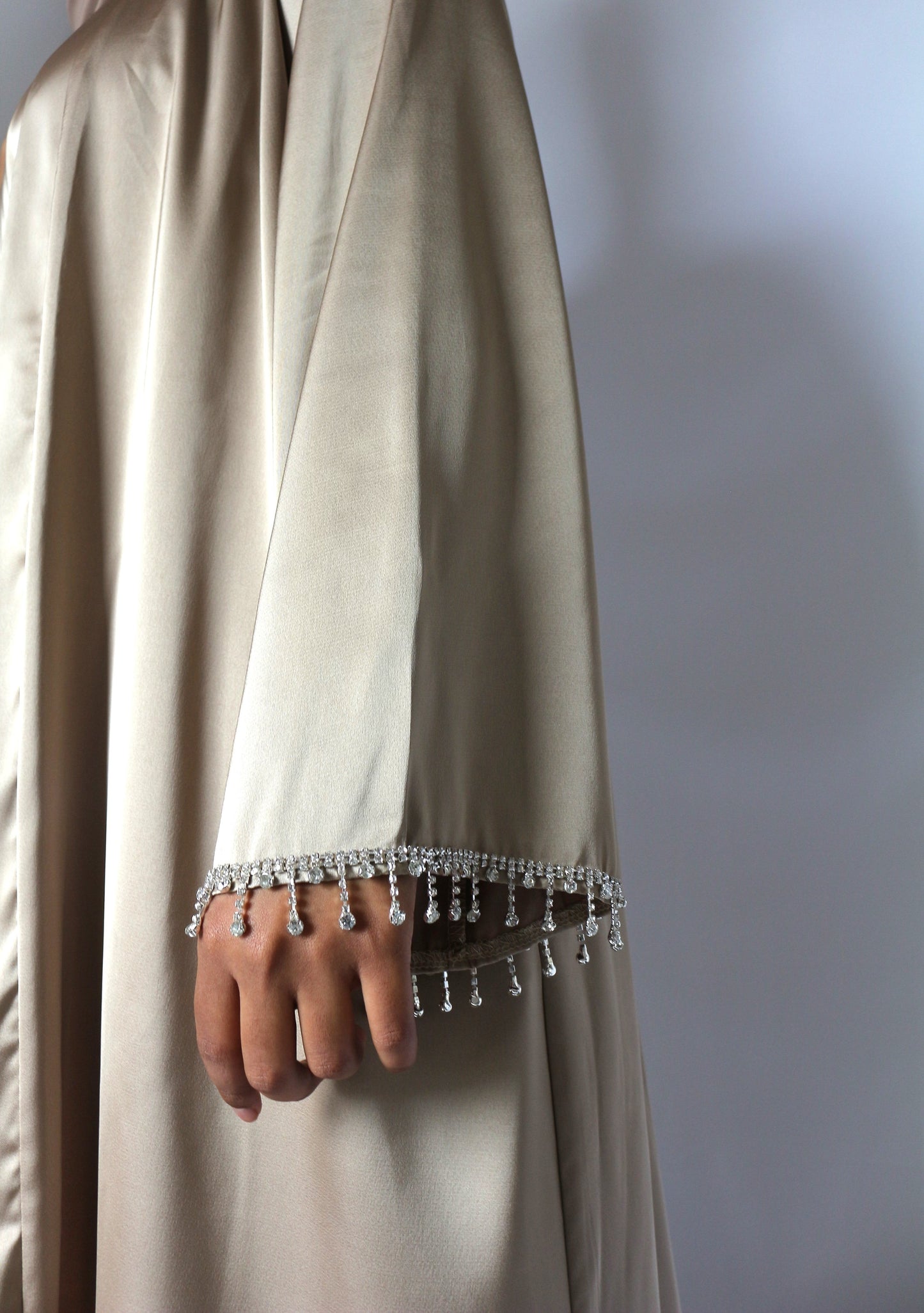 Abaya Diamant 3-teilig - Beige