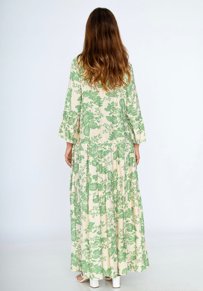 Maxi-robe à motifs floraux