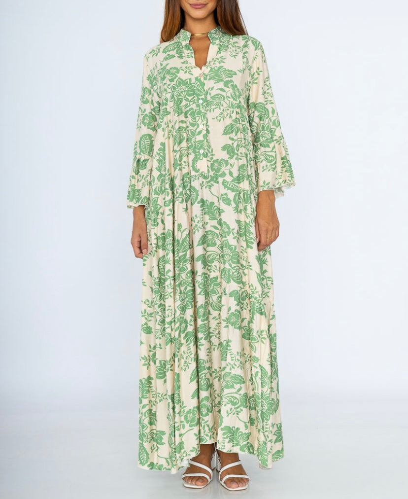 Maxi-robe à motifs floraux