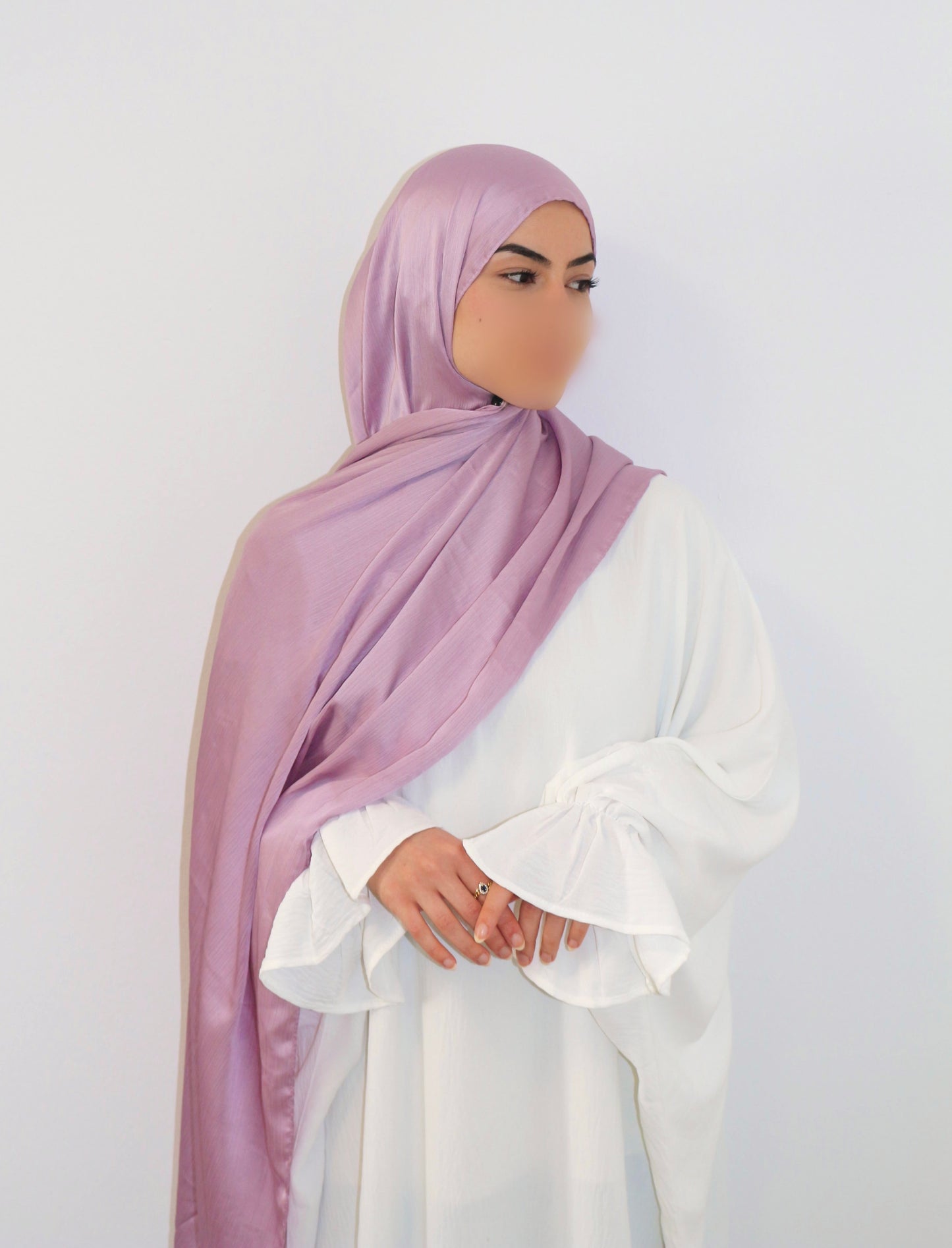 Satin hijab - Violet