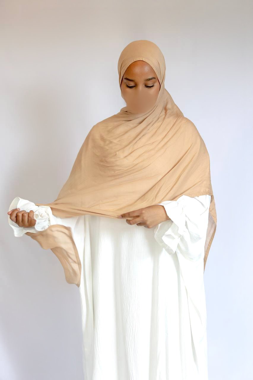 Modal Hijab - Dunkelbeige