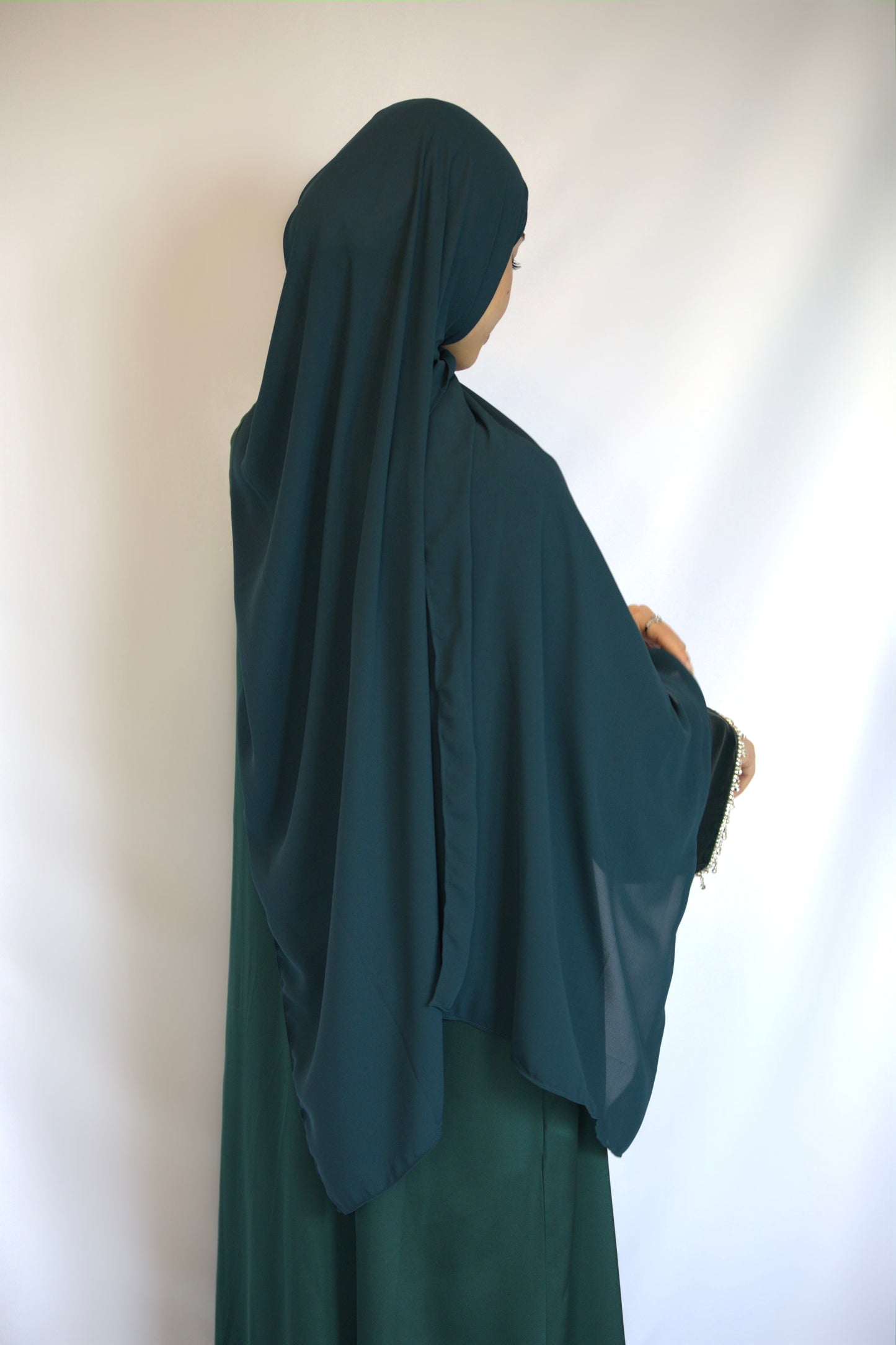 Premium chiffon hijab - Dark green