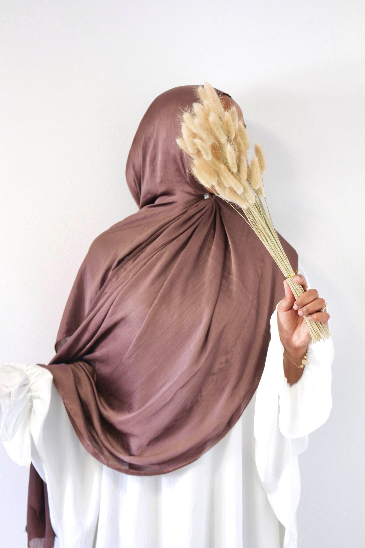 Satin hijab - Mauve