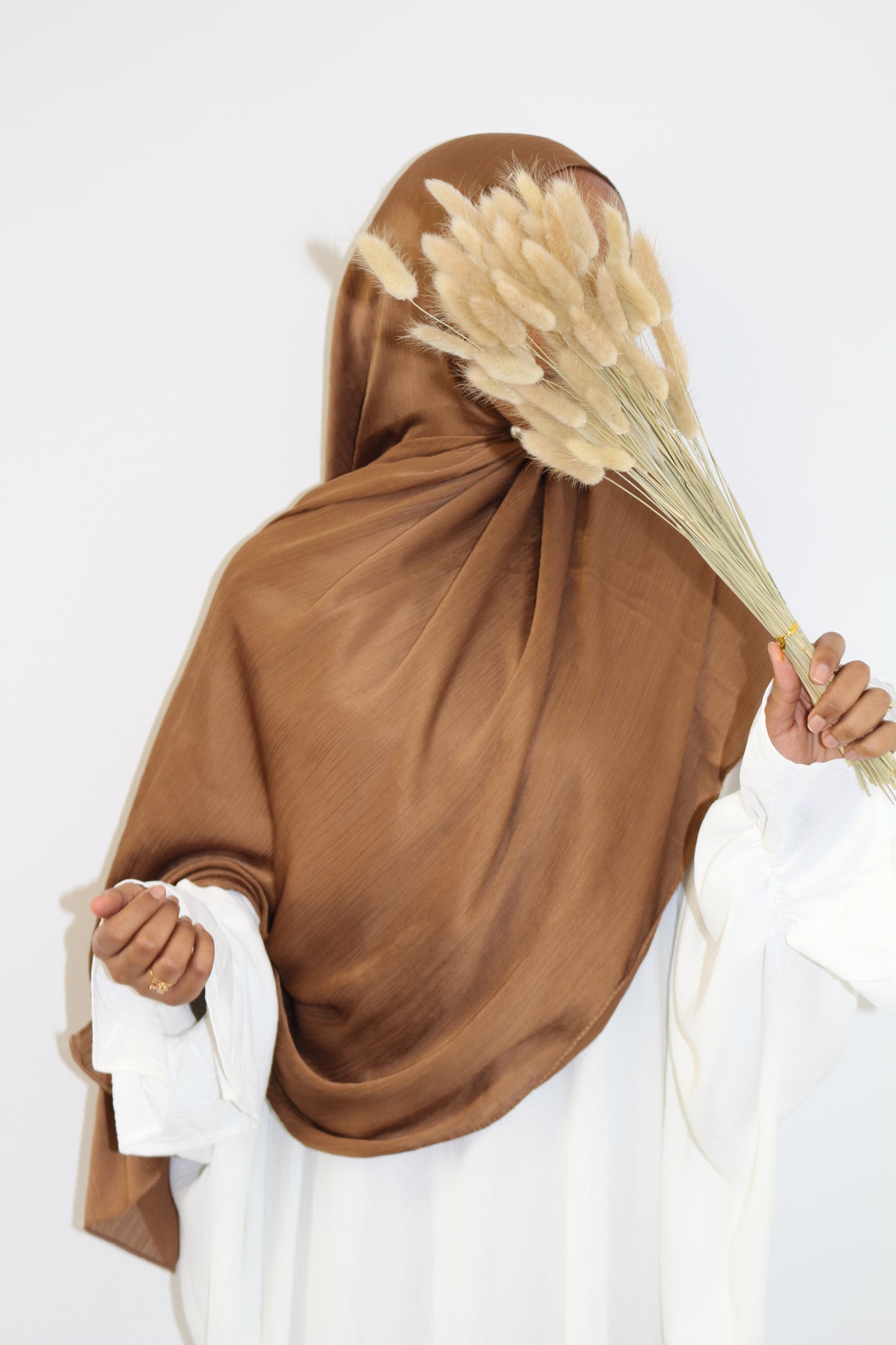 Satin Hijab - Karamell