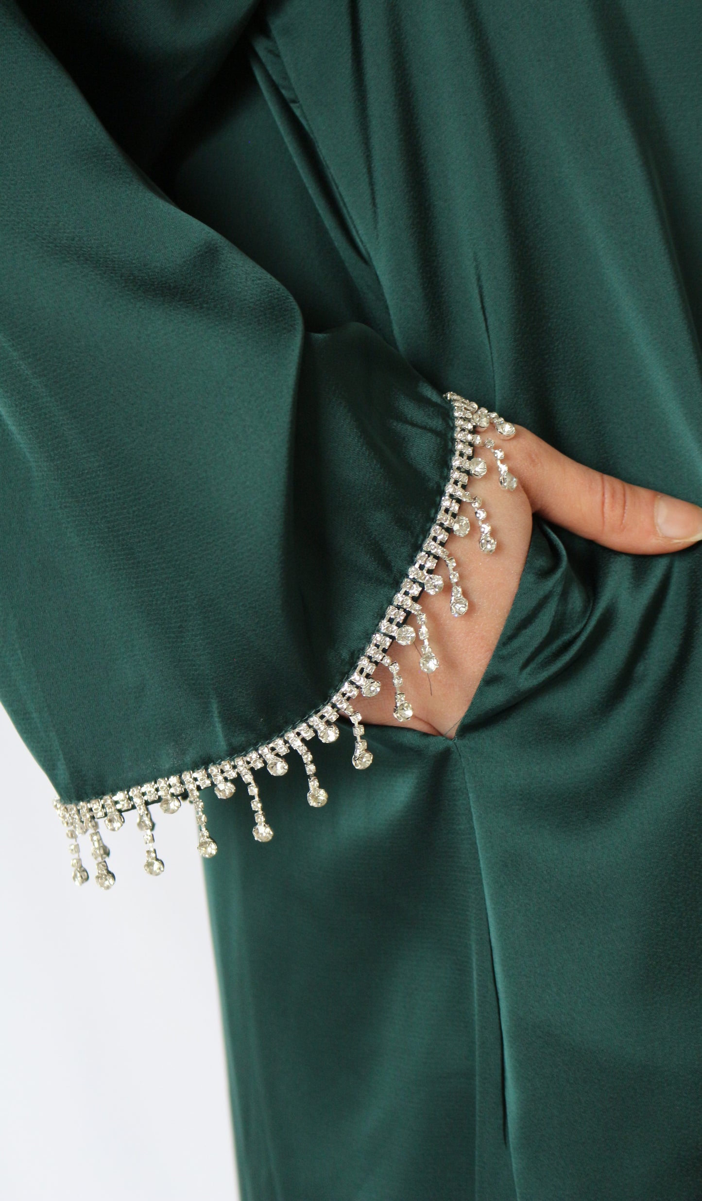 Abaya Diamant 3-teilig - Grün